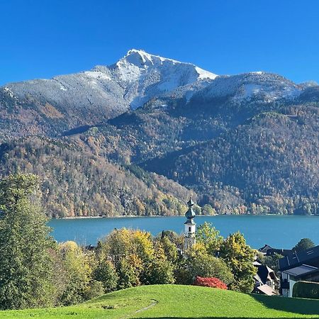 Ferienwohnung Schossleitner - Der Wohlfuehl-Ansitz Am Wolfgangsee Mit Weitblick Sankt Gilgen Kültér fotó