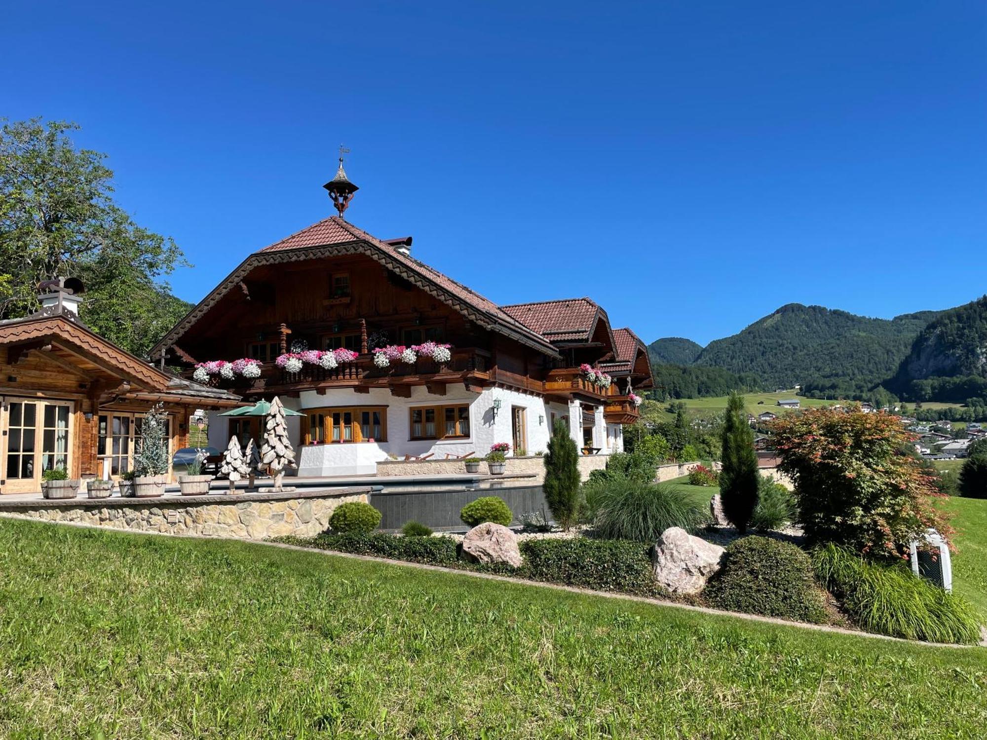 Ferienwohnung Schossleitner - Der Wohlfuehl-Ansitz Am Wolfgangsee Mit Weitblick Sankt Gilgen Kültér fotó